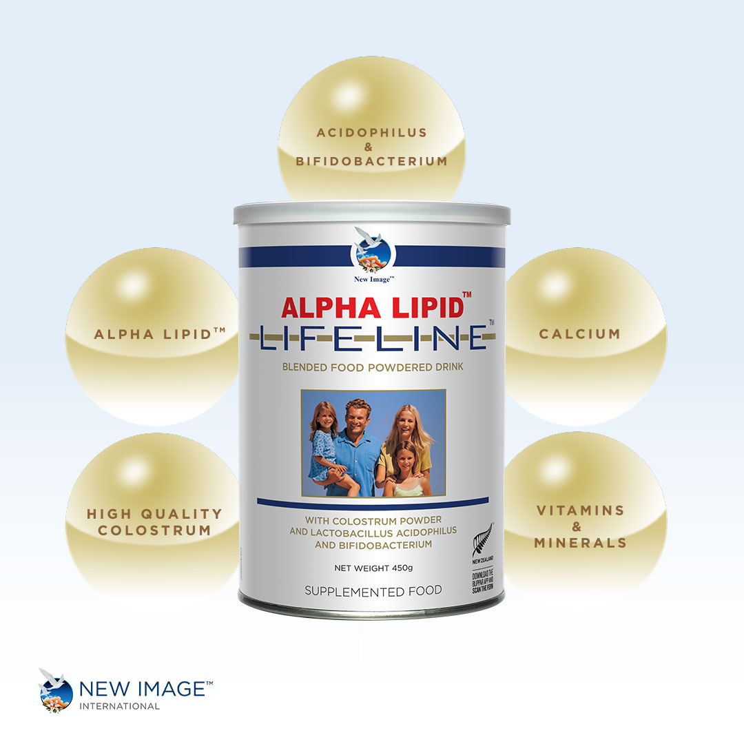 Alpha Lipid Lifeline Blended Milk Colostrum Powder (6 Cans)