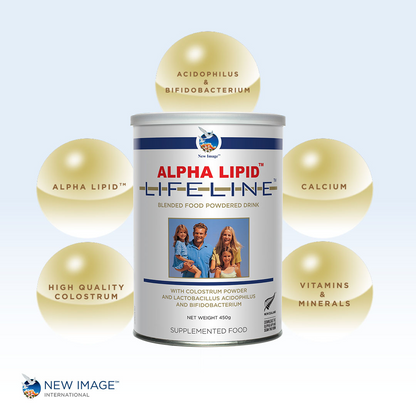 Alpha Lipid Lifeline Blended Milk Colostrum Powder (2 Cans)