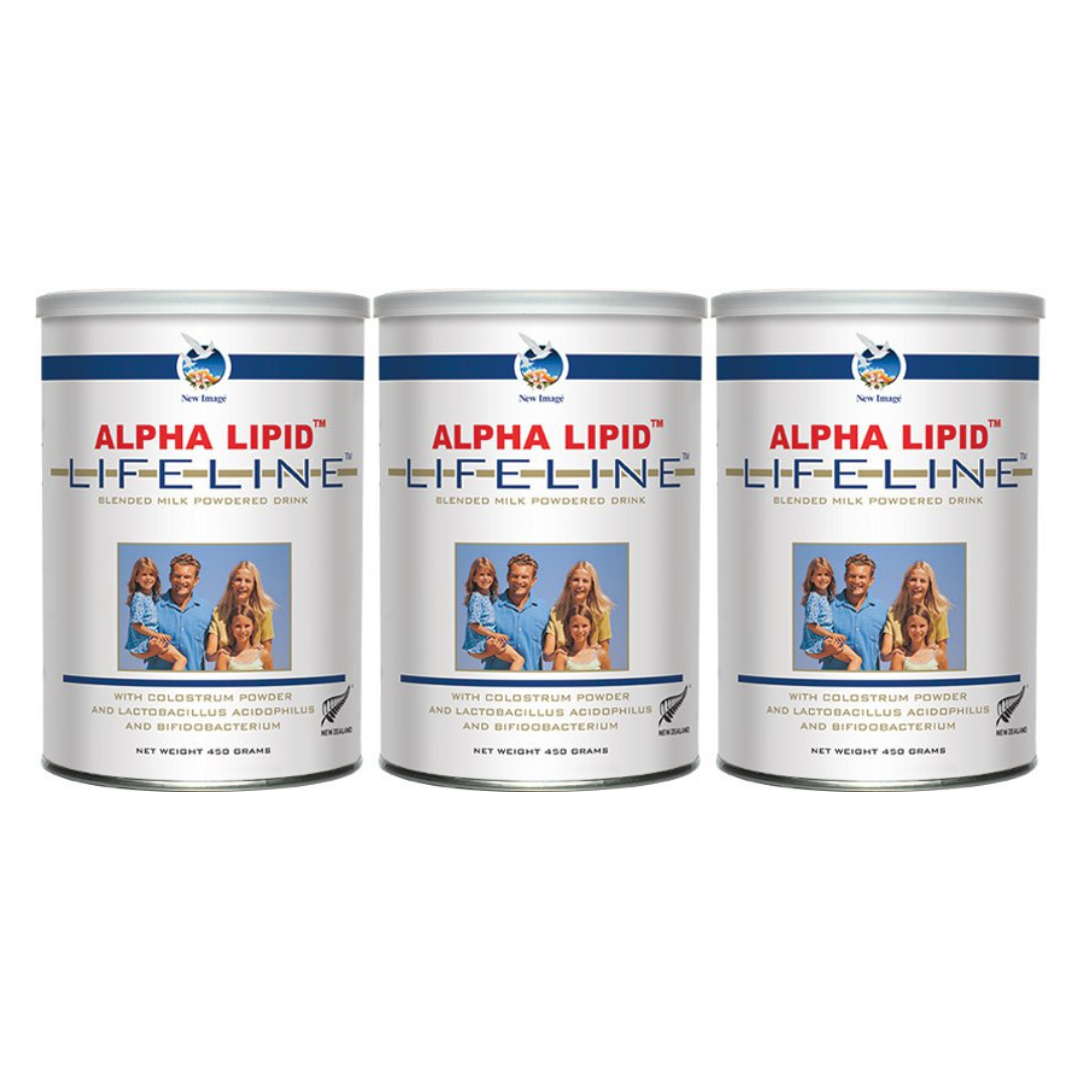 Alpha Lipid Lifeline Blended Milk Colostrum Powder (3 Cans)