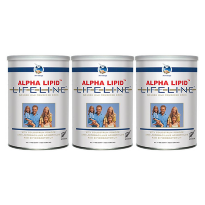 Alpha Lipid Lifeline Blended Milk Colostrum Powder (3 Cans)